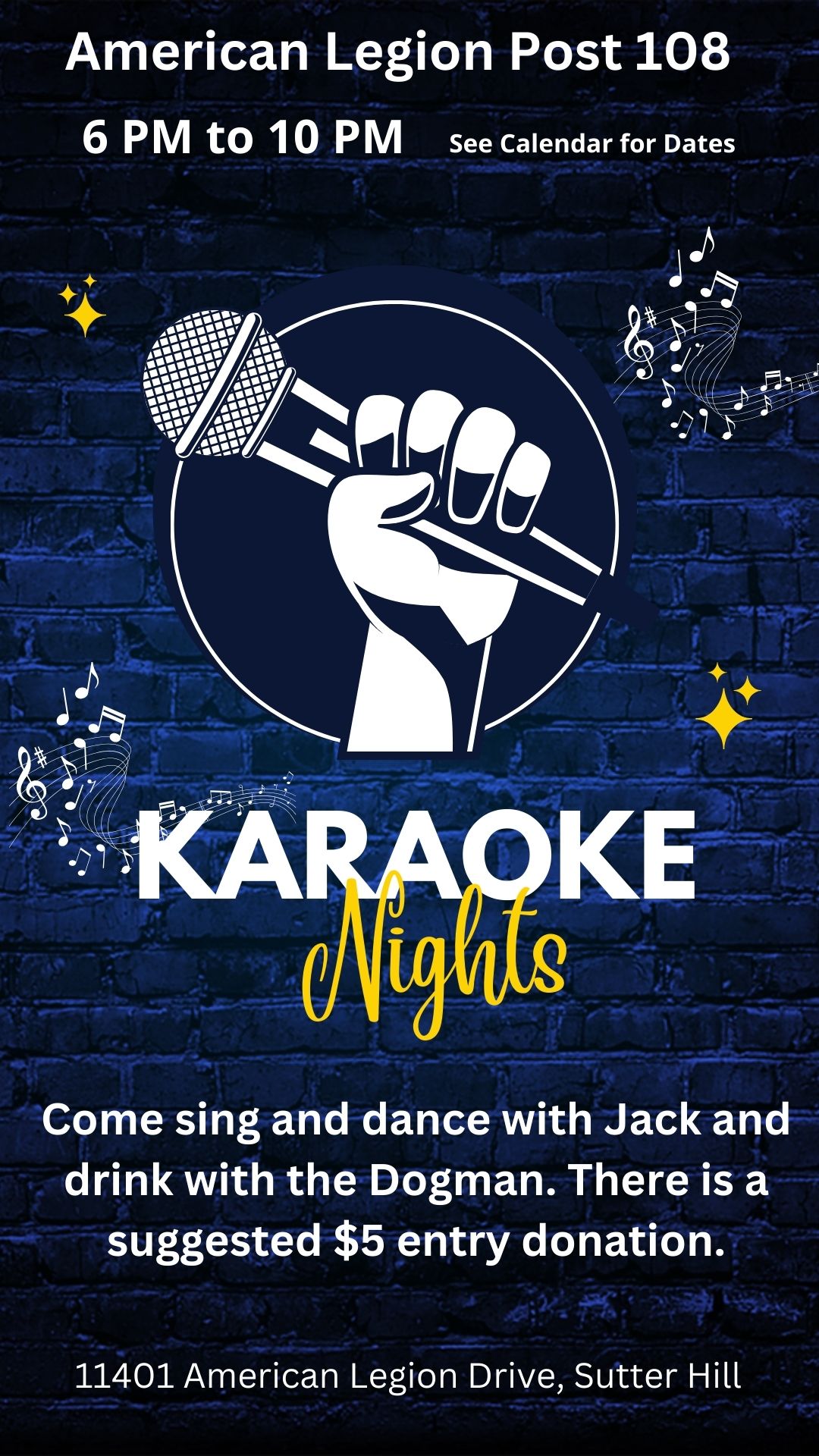 Karaoke flyer